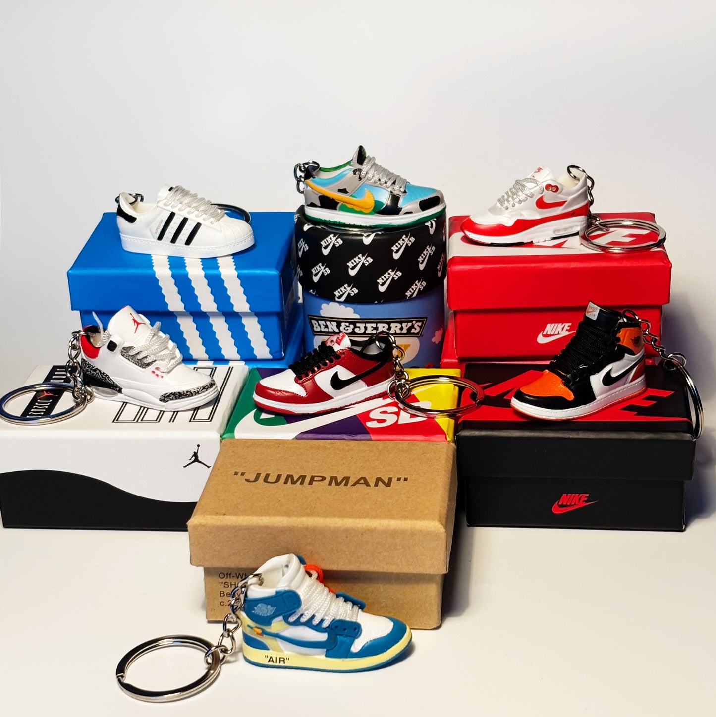 Mini Sneaker Keychain Bundle Deal 5 for £20