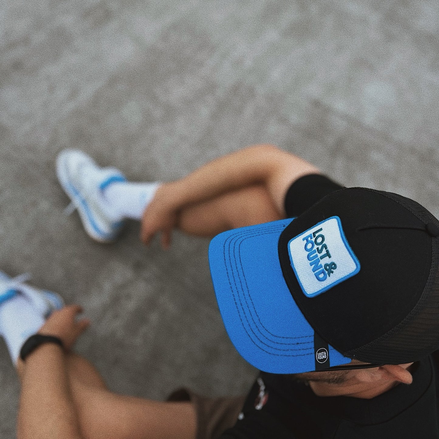 Lost & Found Trucker Cap - Black/Blue