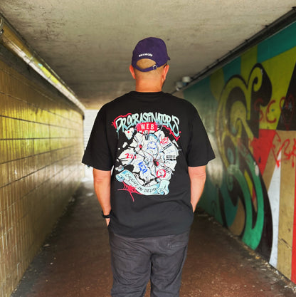 "PROCRASTINATORS WEB" T-SHIRT