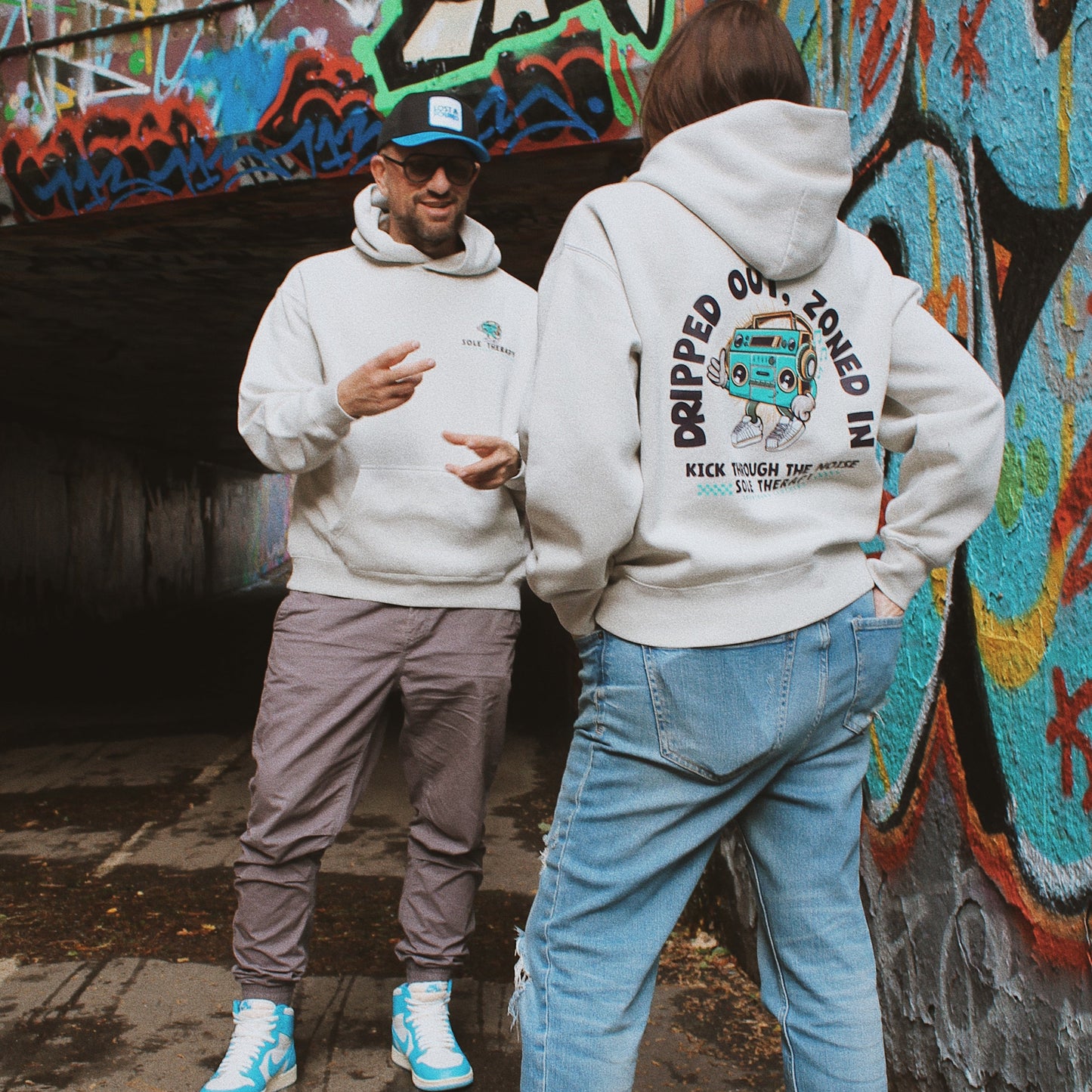 Vibe Hoodie - Faded Bone